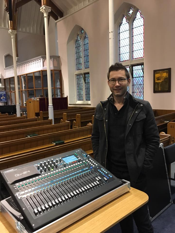 on-site church sound mixing training